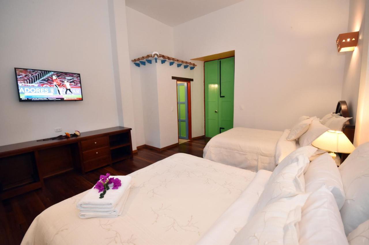 Casona 1865 Hotell Ráquira Eksteriør bilde