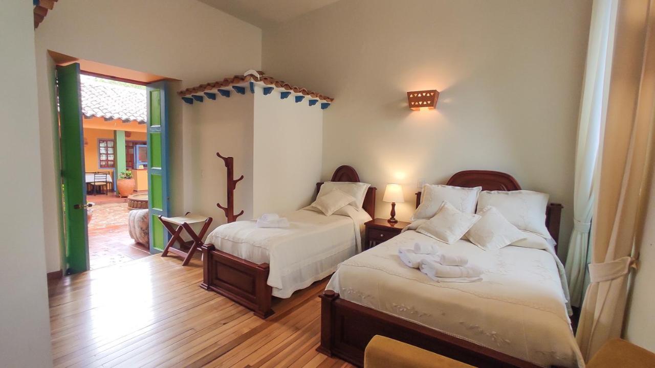 Casona 1865 Hotell Ráquira Eksteriør bilde