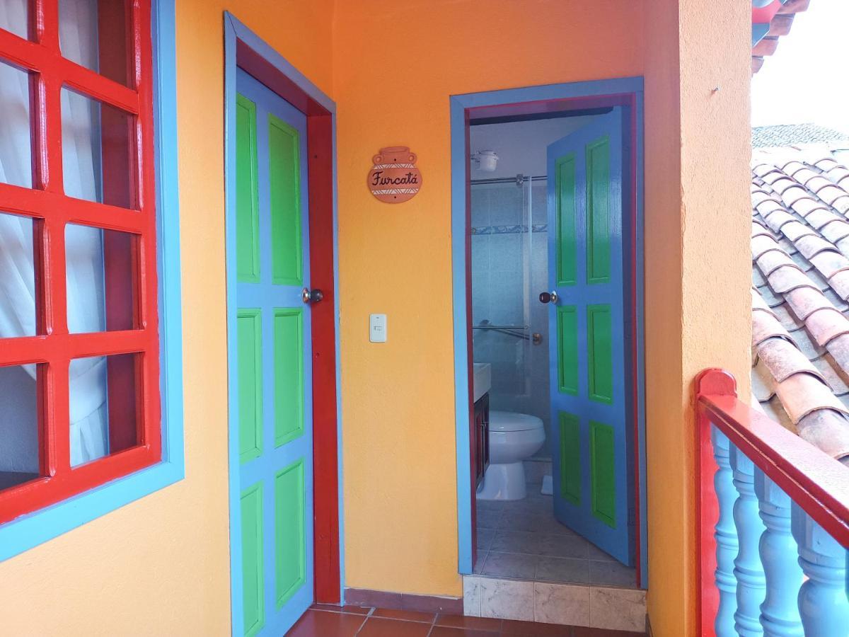 Casona 1865 Hotell Ráquira Eksteriør bilde